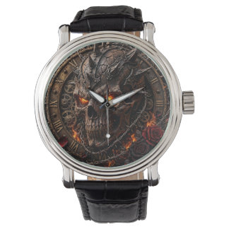 Men's Blood Demon Skull Watch | Glowing Red Eyes S