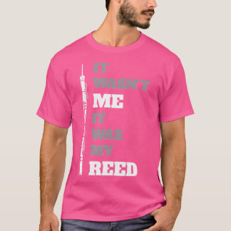 Men'S Blue Modern Funny Oboe Players T-Shirt