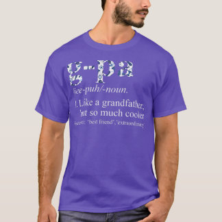 Mens Blue Tie Die Cool Pa Like a Grandfather T-Shirt