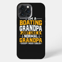 Mens Boating Grandpa Motorboating Lover Boat
