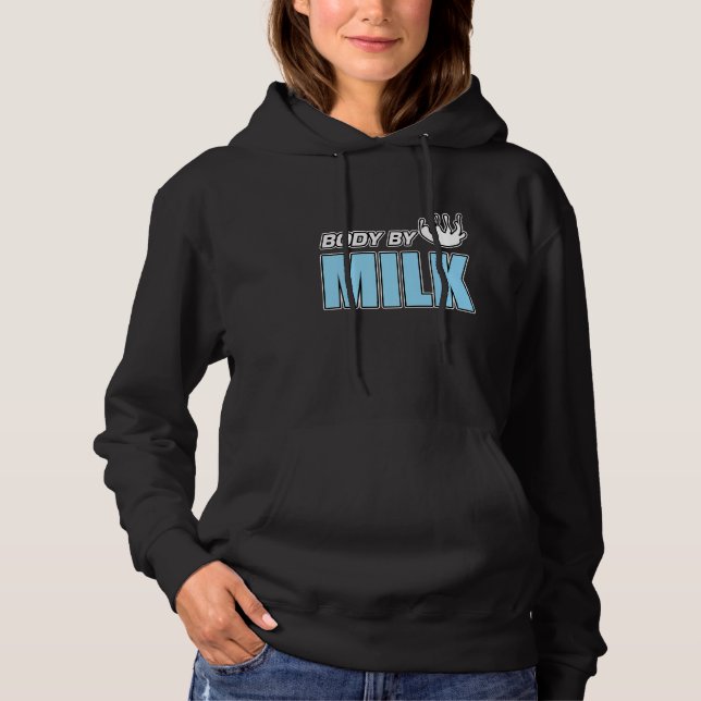 Mens Body By Milk  Strawberry Chocolate Shake Matc Hoodie (Front)