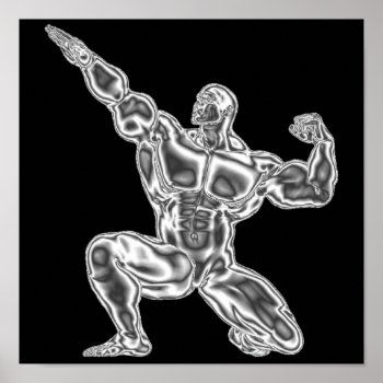 Mens Bodybuilding Poster by Baysideimages at Zazzle
