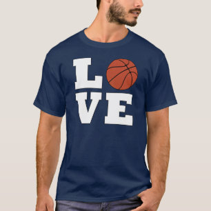 Men's Bold Basketball LOVE Player or Coach T-shirt