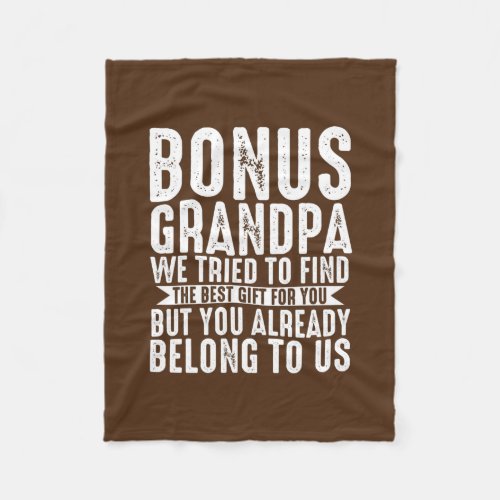 Mens bonus grandpa we tried to find bonus grandad fleece blanket
