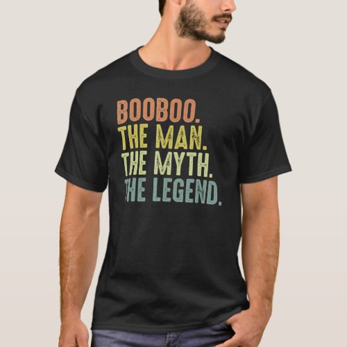 Mens Booboo  Men  Fathers Day Booboo Myth Legend T_Shirt