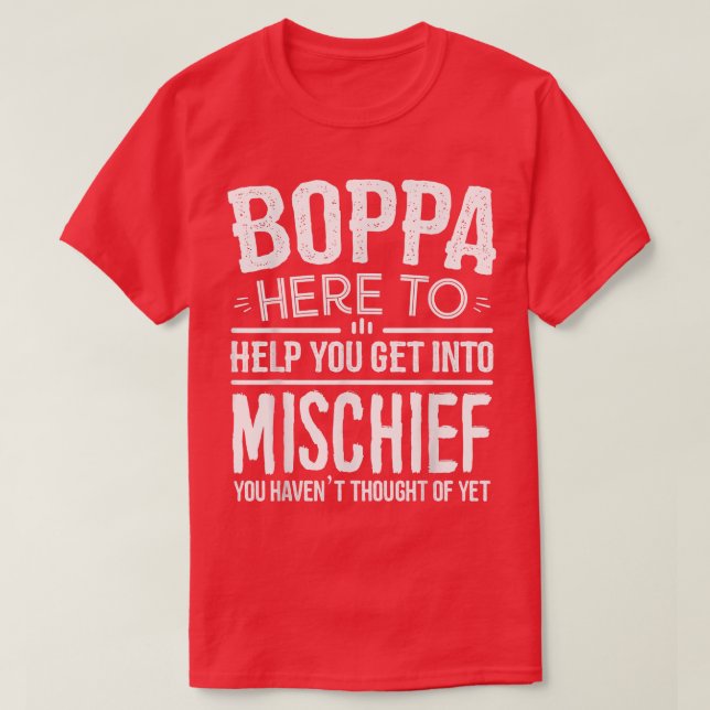 Mens Boppa Tee  from Grandchildren Funny Grandfath (Design Front)