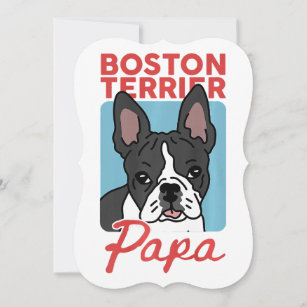 Mens Boston Terrier Papa Dog Owner Boston Terrier 