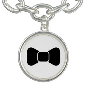 Men's Bow Charm Bracelet
