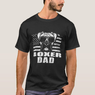 Mens Boxer Dad Cool Vintage Retro Proud American T-Shirt
