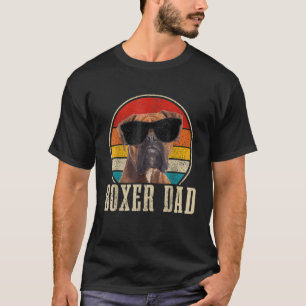 Mens Boxer Dad Vintage Boxer Dog Owner Fathers Da T-Shirt