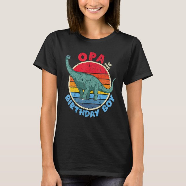 Mens Boy Birthday I Opa I Brachiosaurus I Family M T-Shirt (Front)