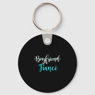 Mens boyfriend fiancé couple engagement straight keychain