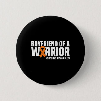 Mens Boyfriend of a Warrior Orange Ribbon RSDCRPS Button