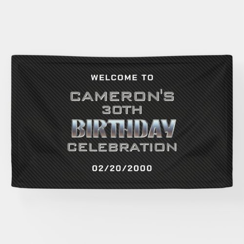 Mens Boys Birthday Banner