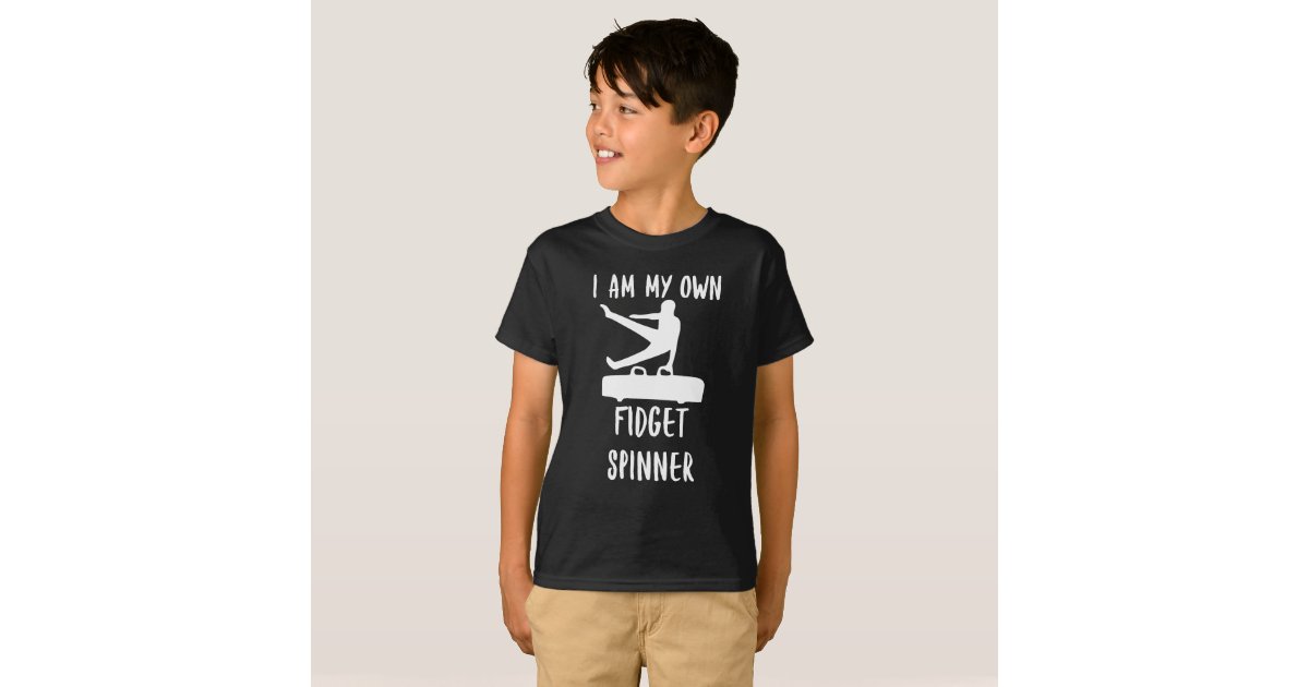 Boys Mens Gymnastics Fidget Spinner T-Shirt Boys Mens Gymnastics Fidget Spinner T-Shirt