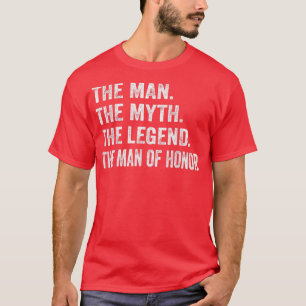Mens Brides Man of Honor Wedding Bridal Party Brid T-Shirt