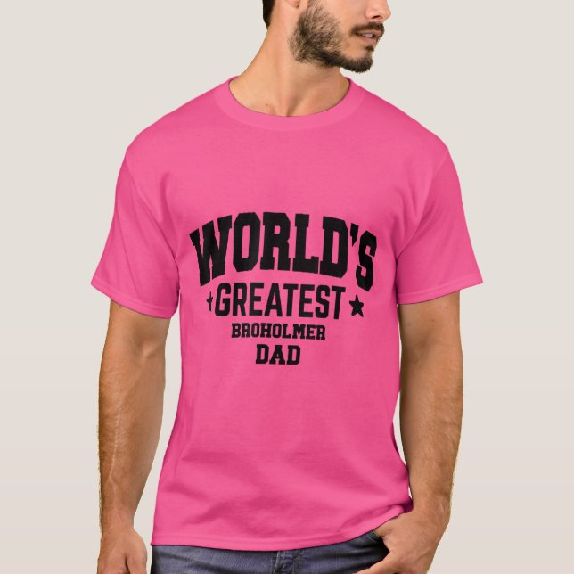 Mens Broholmer Dog Dad T-Shirt (Front)