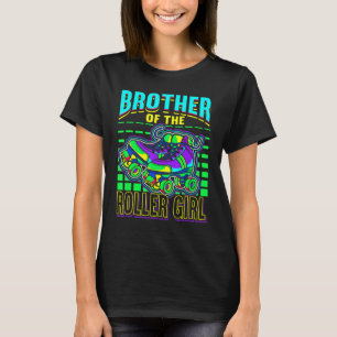 Mens Brother of Roller Girl Retro Skates Roller Sk T-Shirt