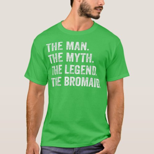 Mens Brother of The Brides Man of Honor Wedding Br T_Shirt