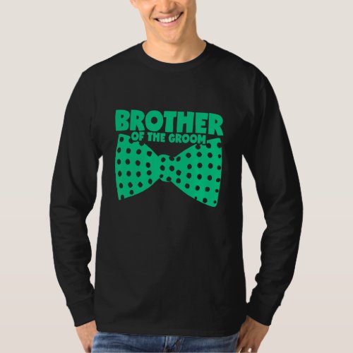 Mens Brother Of The Groom Wedding Best Man T_Shirt