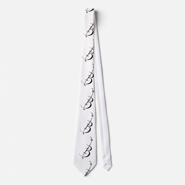 Men's BSO Tie - "B/Cello" logo tiled (Front)