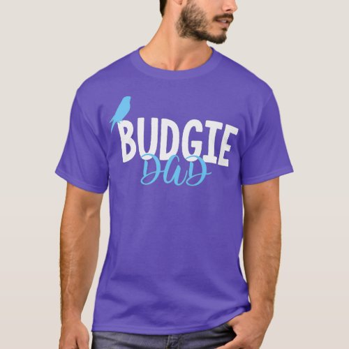 Mens Budgie Dad Budgerigar Bird Parakeet Parrot T_Shirt