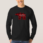 Mens Buffalo Red Plaid Brother Bear Brod Christmas T-Shirt<br><div class="desc">Mens Buffalo Red Plaid Brother Bear Brod Christmas Birthday</div>