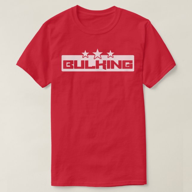 Mens BULKING Gym Fitness Workout Bodybuilding Moti T-Shirt (Design Front)