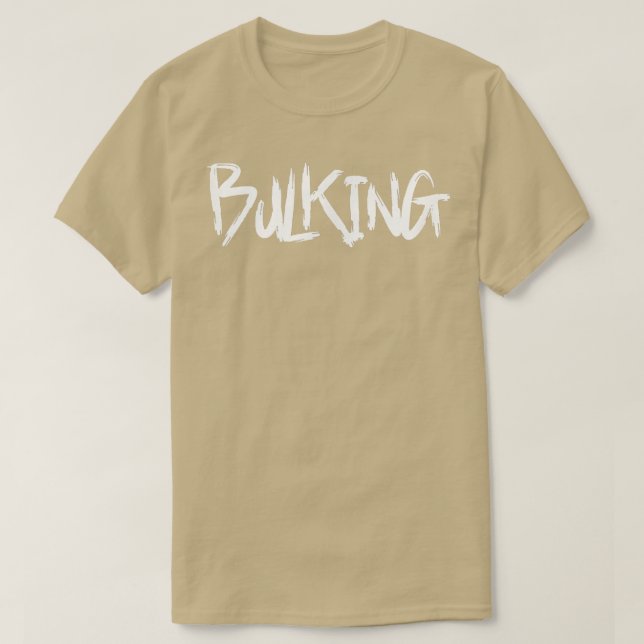 Mens BULKING Gym Fitness Workout Bodybuilding Moti T-Shirt (Design Front)