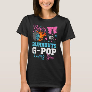 Mens Burnouts or Bows G-pop loves you Gender Revea T-Shirt