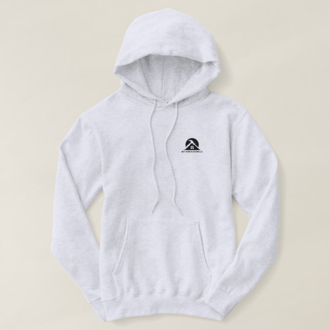 Men's Business Hoodie with front and back logo-ABP (Design Front)