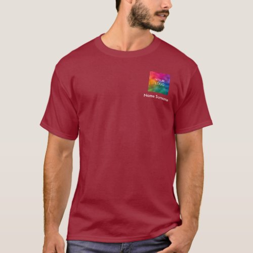 Mens Business TShirts Your Logo Here Employee
