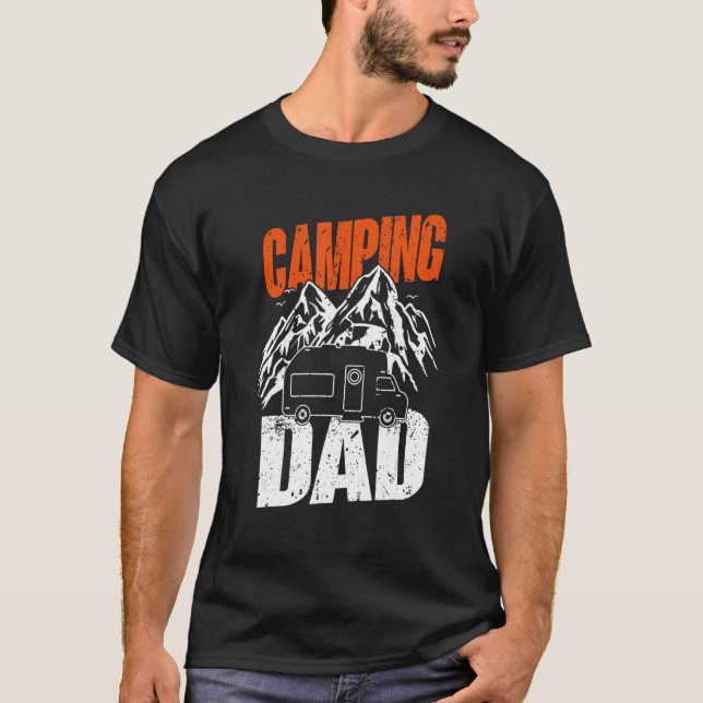 Mens Camping Dad Camper Camping 1 T-Shirt (Front)