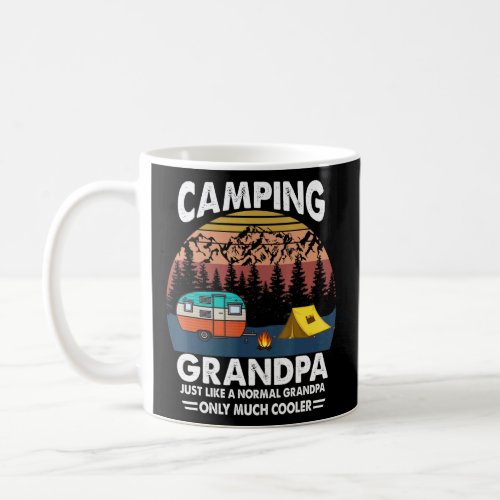 Mens Camping Grandpa Camper Retro Papa Outdoors Fo Coffee Mug