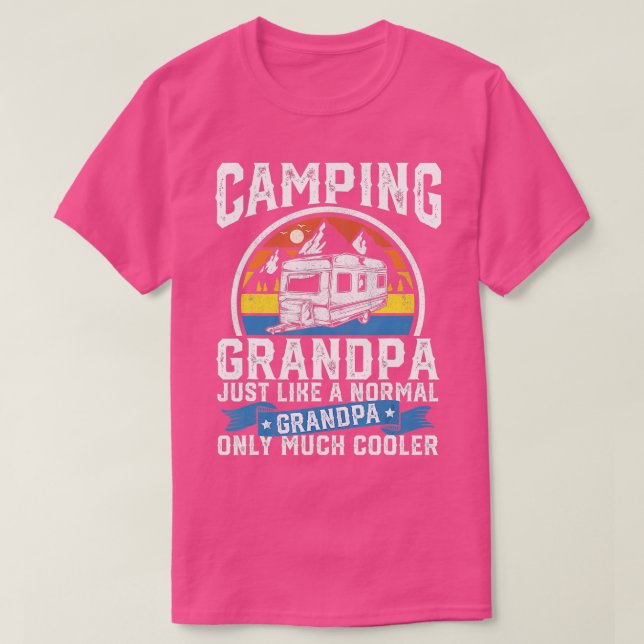 Mens Camping Grandpa Funny Camper RV Retro Papa Ou T-Shirt (Design Front)
