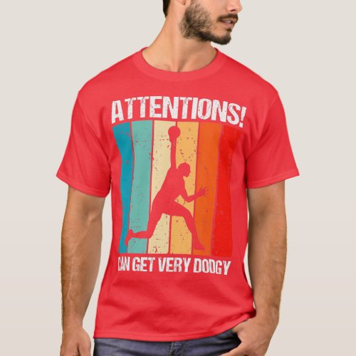 Mens Can get very Dodgy Outift for Dodgeball Game  T_Shirt