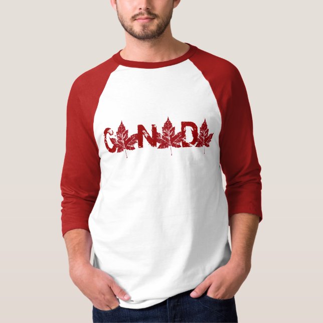 Mens' Canada Baseball Jersey Souvenir Shirt (Front)
