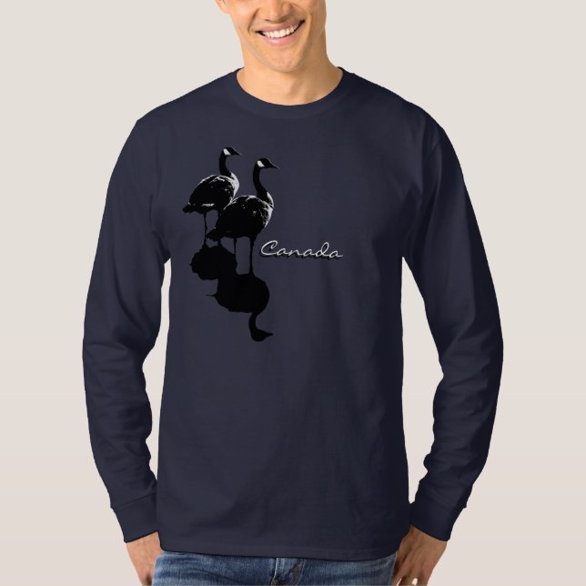 Men's Canada Goose Shirt Long Sleeve Canada Tee (Front)