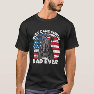 Mens Cane Corso Dad American Flag Patriotic Men Ca T-Shirt