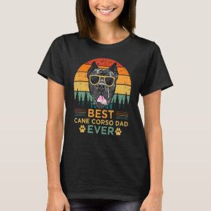 Mens Cane Corso Dog Vintage Best Cane Corso Dad F T-Shirt