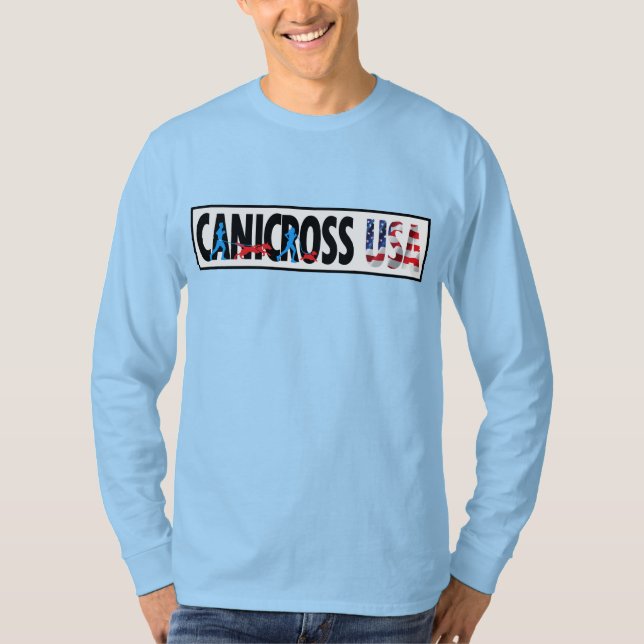 Men's Canicross USA Crew Longsleeve T-Shirt (Front)