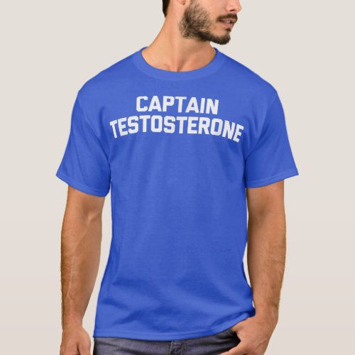 Mens Captain Testosterone  funny weightlifting wor T_Shirt