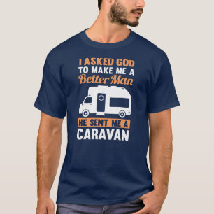 Mens Caravan Camping  T-Shirt