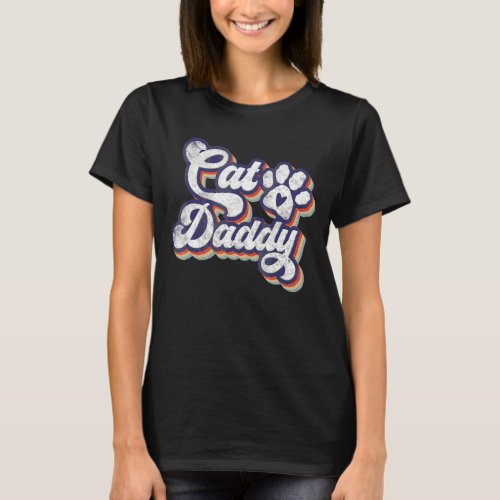 Mens Cat Daddy Cat Dad  Cat  For Him Daddy T_Shirt