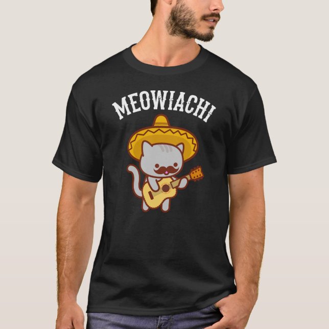 Men's Cat T-Shirt - MEOWIACHI (Front)