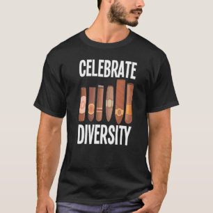 Mens Celebrate Diversity Cigar Smoking Cigar Smoke T-Shirt