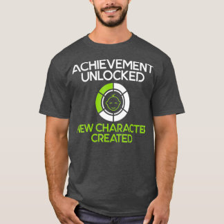Mens Character Created New Dad Pregnancy Gamer T-Shirt