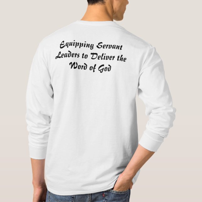 Men's Charlotte Christian Servant Leader Long Slee T-Shirt (Back)