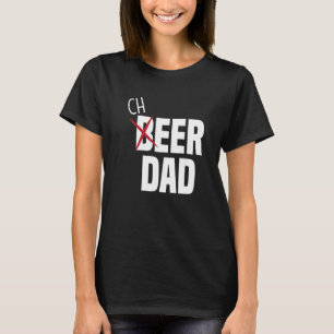 Mens Cheer Dad Cheerleading Dad Beer Cheerleader T-Shirt