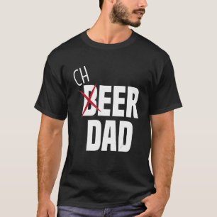 Mens Cheer Dad Cheerleading Dad Beer Cheerleader T-Shirt